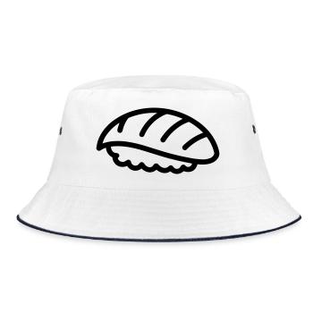 Sushi - Bucket Hat - Weiß/Navy - Vorne
