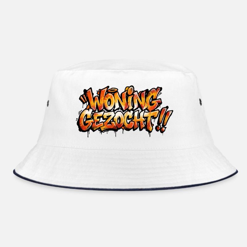 Graffiti-Text von Eigentum gesucht Bucket Hat