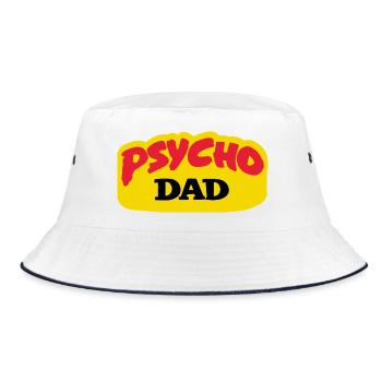 Psycho Dad - Al Bundy's Lieblingss 90's TV show - Bucket Hat - white/navy - Front