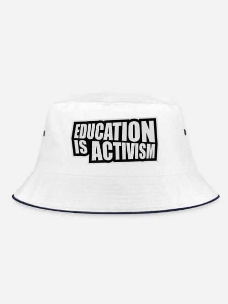 L’éducation est activisme Bildung Aktivismus Déclaration - Bob - blanc/marine - Devant