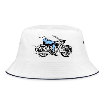 cycliste - Bob - blanc/marine - Devant
