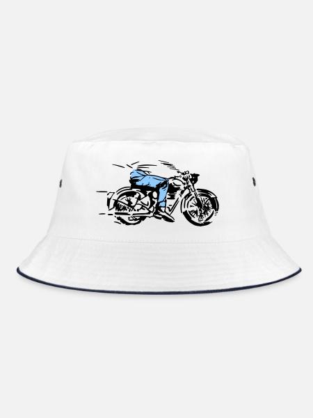 cycliste - Bob - blanc/marine - Devant