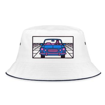 Retro Car Miami Logo - Bob - blanc/marine - Devant
