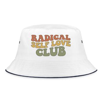 Radical Self Love Club - Bucket Hat - Weiß/Navy - Vorne