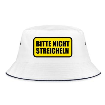 Bitte nicht streicheln | anfassen - Bob - blanc/marine - Devant