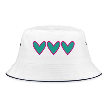 SCHÖNEN MUTTERTAG. MAMA. MUTTERTAG - Bucket Hat - Weiß/Navy - Vorne