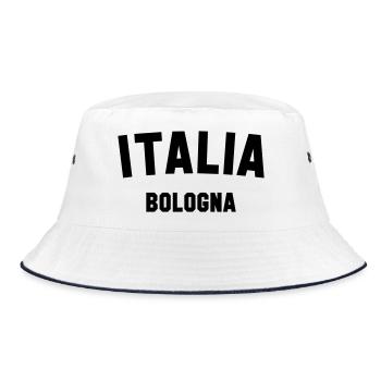 BOLOGNA Italia Italy Italien - Bucket Hat - white/navy - Front