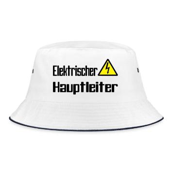 hauptleiter - Bucket Hat - Weiß/Navy - Vorne