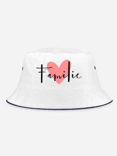 Famille coeur amour devise amitié - Bob - blanc/marine - Devant