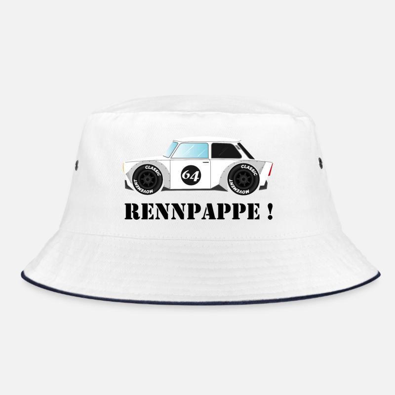 RENNPAPPE! Retro Rallye Auto Design Bucket Hat