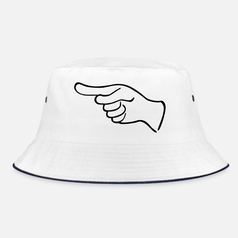 Eine hinweisende Hand Bucket Hat