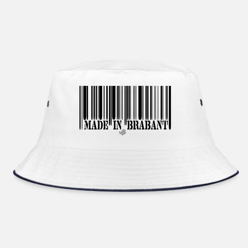 BARCODE Made in Brabant - Bucket Hat - white/navy