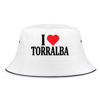 t-shirt Io amo Torralba t-shirt Sardegna - Bob - blanc/marine - Devant