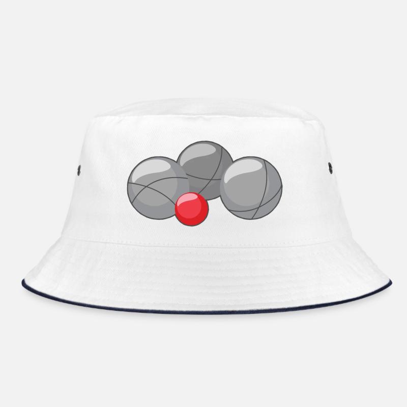 Boules de boules pour joueurs de bouler et de pétanque - Bob - blanc/marine