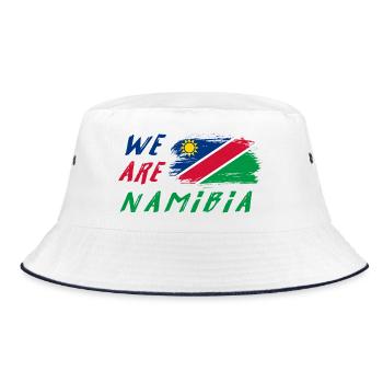 Wir sind Namibia - Bucket Hat - Weiß/Navy - Vorne