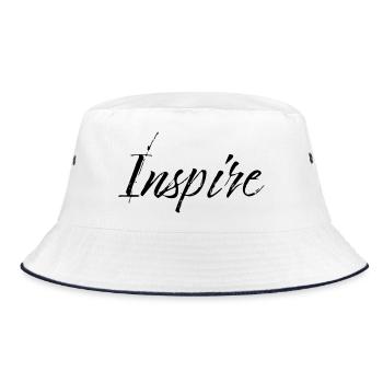 Inspire - Bucket Hat - white/navy - Front