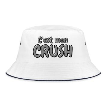 C'est mon crush, crush, béguin - Bob - blanc/marine - Devant