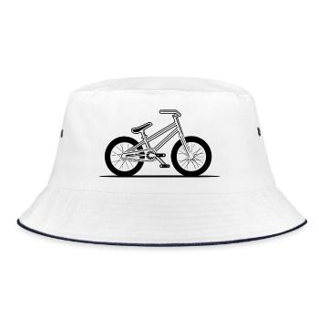 Croquis de vélo BMX - Bob - blanc/marine - Devant