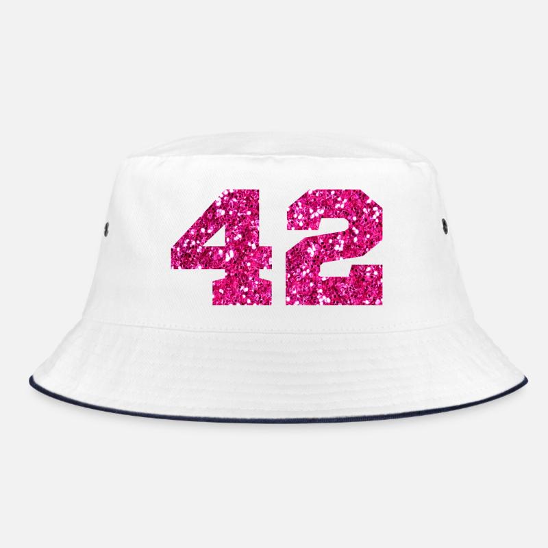Nummer 42 Pink Glitter - 42. Geburtstag Bucket Hat