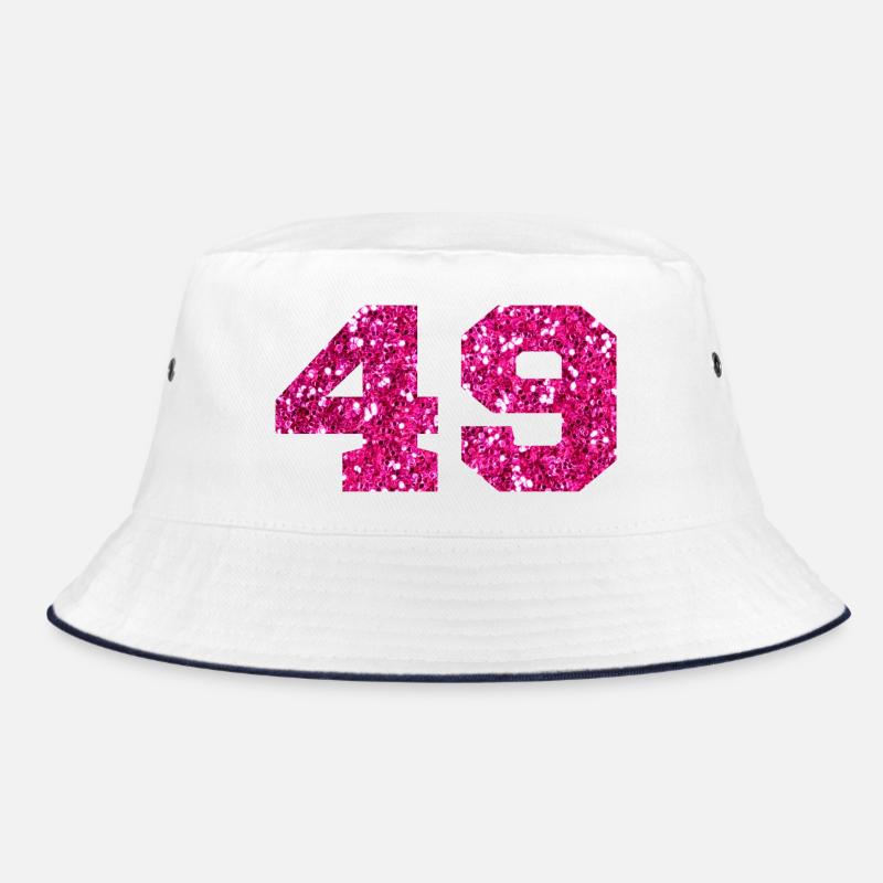 Nummer 49 Pink Glitter - 49. Geburtstag Bucket Hat