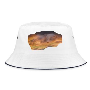 träumender Polarfuchs - Bucket Hat - Weiß/Navy - Vorne