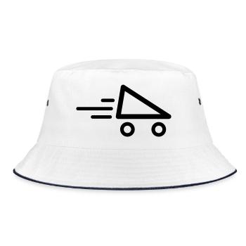 Speed Skate Rollerskate - Bucket Hat - white/navy - Front