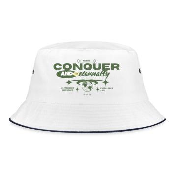 Conquer - Bucket Hat - white/navy - Front