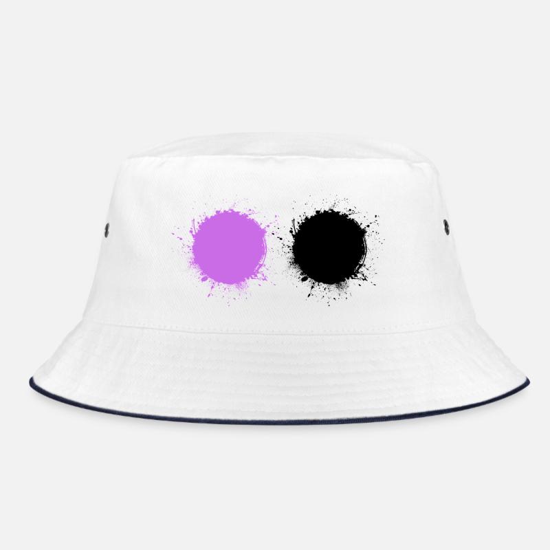 Purple Black Bucket Hat