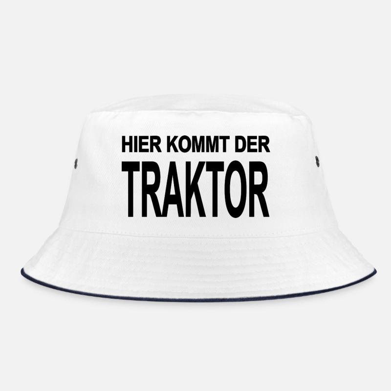 Traktor - Bucket Hat - Weiß/Navy