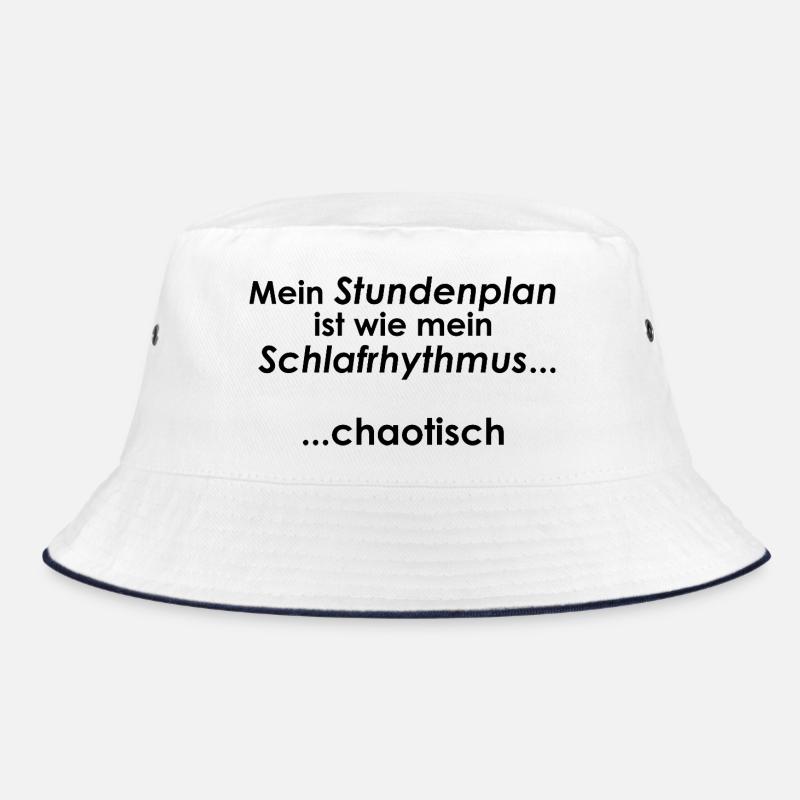 University Saying "Sleep Rhythm" Gift, Students Bucket Hat
