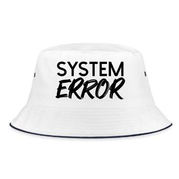 System failure - Bucket Hat - white/navy - Front