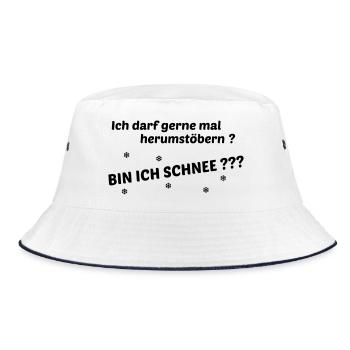 Stoebern - Bucket Hat - white/navy - Front