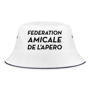 Fédération Amicale de l’Apéro - Bob - blanc/marine - Devant