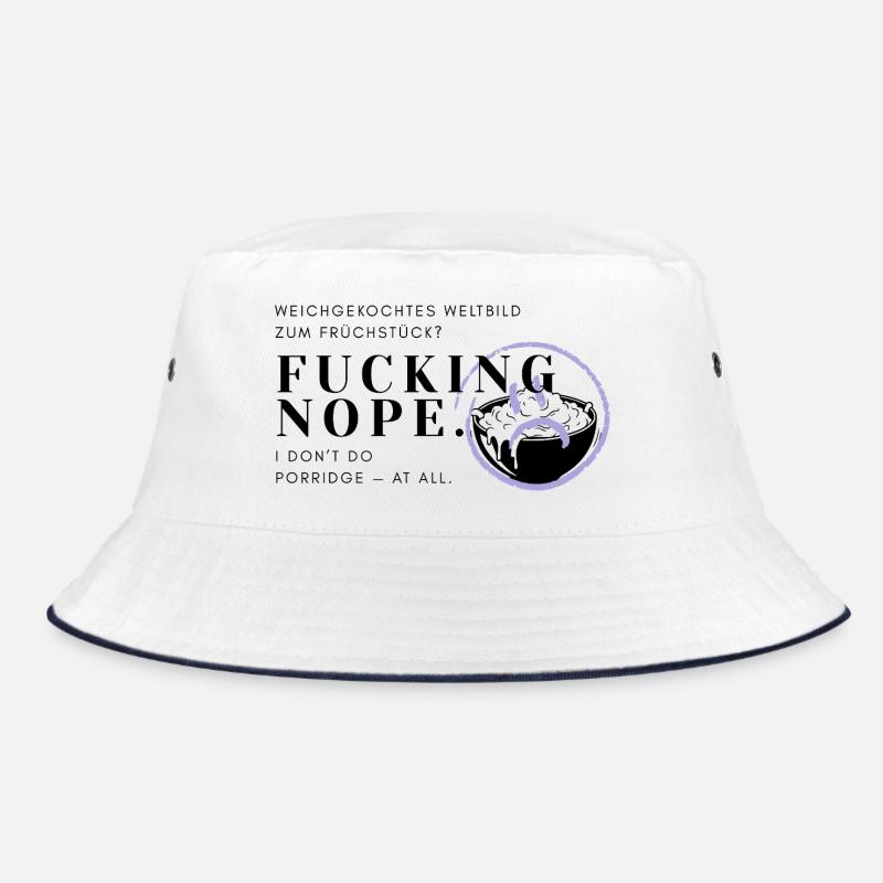 Breakfast grouch - no porridge for me! Bucket Hat