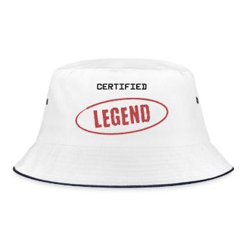 Certified Legend - Bucket Hat - white/navy - Front