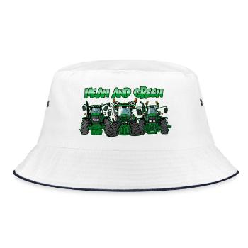 MeanAndGreenSame Brand Tractors - Bucket Hat - white/navy - Front