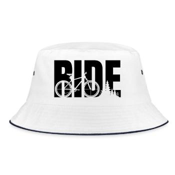 Ride Nature - Bucket Hat - Weiß/Navy - Vorne