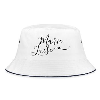 Marie-Luise Nom de famille Prénom Décoratif - Bob - blanc/marine - Devant