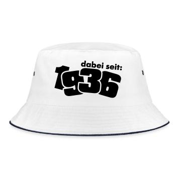 Joined in 1936 - Bucket Hat - white/navy - Front