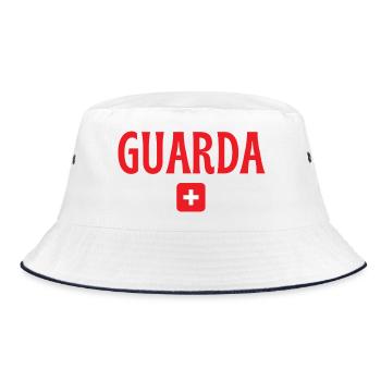 Guarda Switzerland Flag - Bucket Hat - white/navy - Front