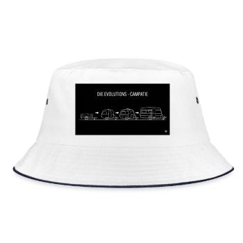 The evolutions campatie - Bucket Hat - white/navy - Front