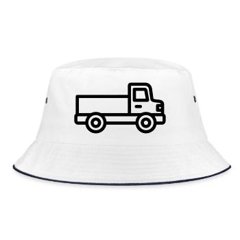 truck - Bucket Hat - white/navy - Front