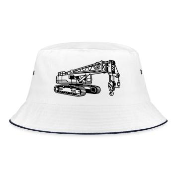 Crane Machine - Bucket Hat - white/navy - Front
