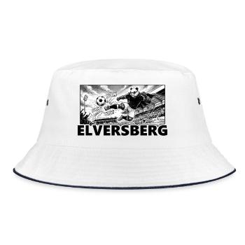 Fußball Panda Kaiserlinde Elversberg - Bucket Hat - Weiß/Navy - Vorne