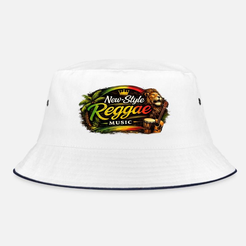 Reggae music style Oval Bucket Hat