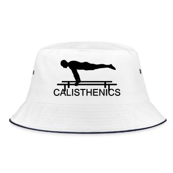 Calisthenics - Bucket Hat - white/navy - Front
