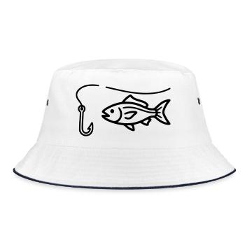 Club de pêche à l’hameçon - Bob - blanc/marine - Devant