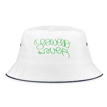 Gift idea for algae lovers - Bucket Hat - white/navy - Front