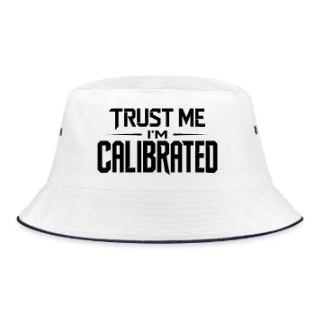 VR Gamer Quote Trust Me Im Calibrated - Bucket Hat - white/navy - Front