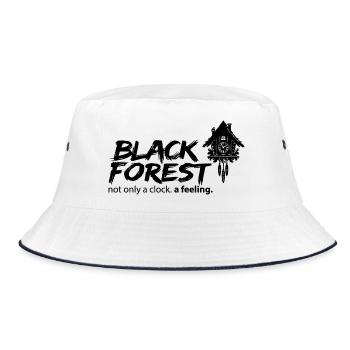 Black Forest - Not Just A Clock! - Bucket Hat - Weiß/Navy - Vorne